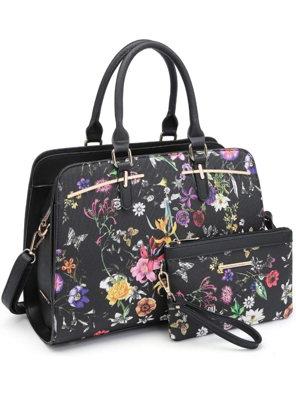 Stylish 2-Piece Tote & Wallet Set | Versatile Hobo Bag with 3 Compartments